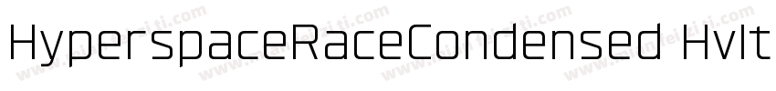 HyperspaceRaceCondensed HvIt字体转换